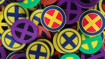 Imagem de referência: Botão X-Men
