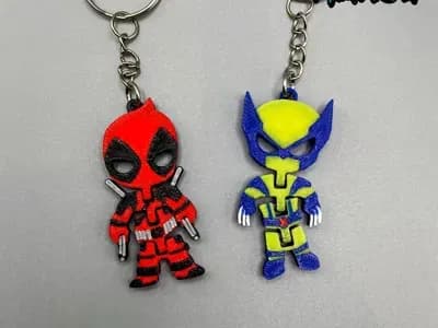 Imagem de referência: Chaveiro Deadpool e Wolverine